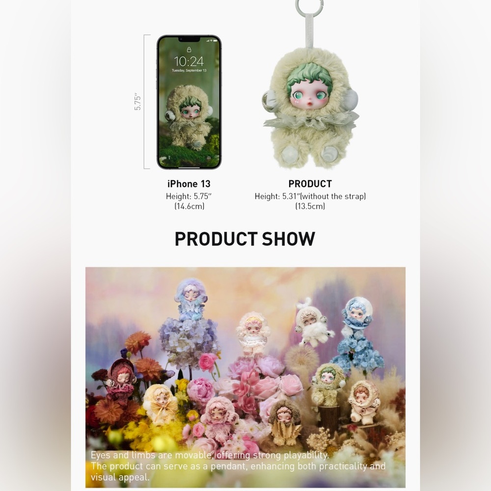 Authentic θSKULLPANDA L'impressionnisme Pendant - CONFIRMED, SEALED - WINDFLOWER - Picture 6 of 6